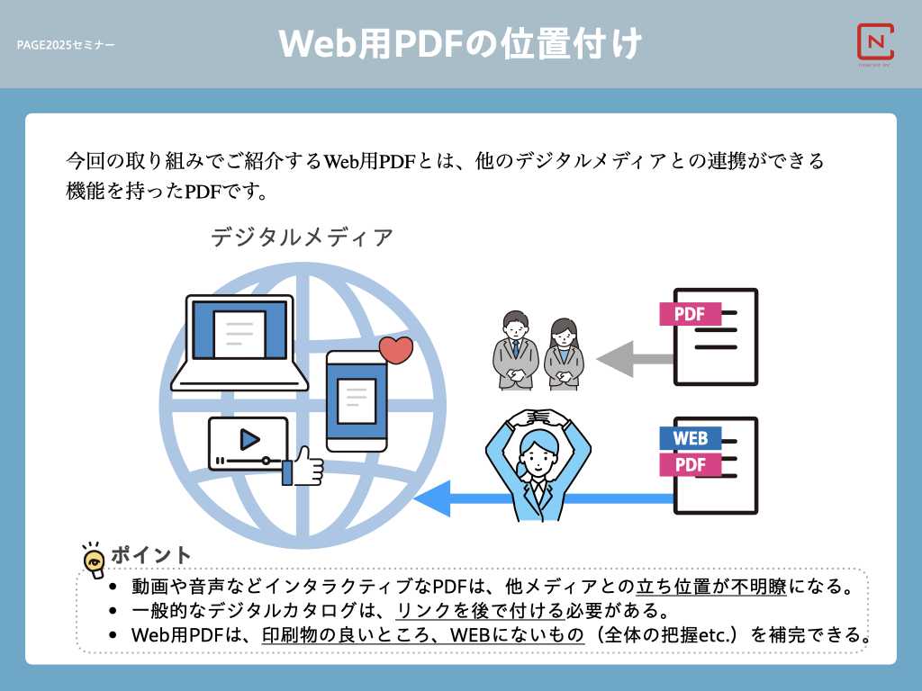 Web用PDFの位置付け